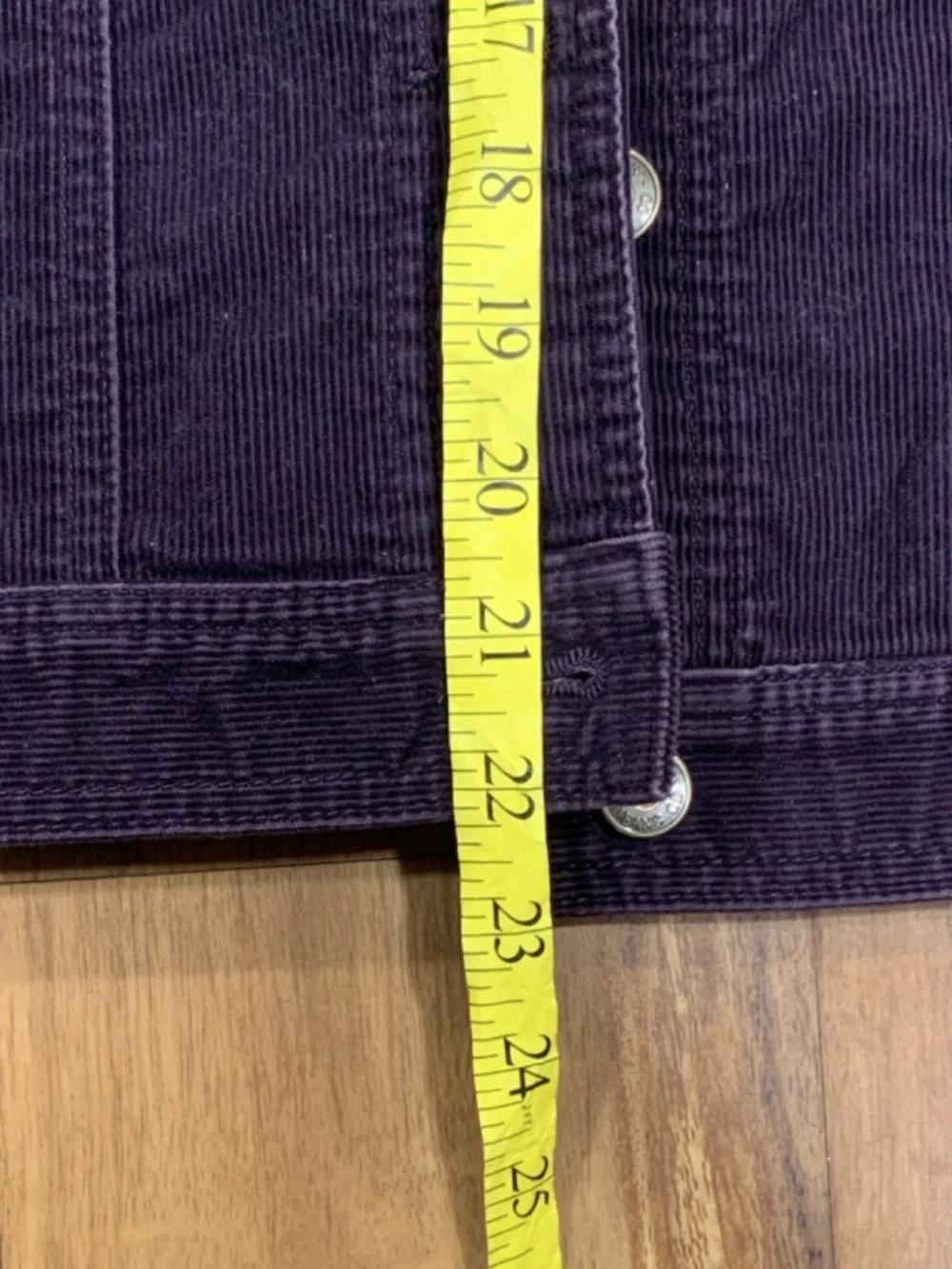 Y2K Ralph Lauren Purple Corduroy Jacket P/M Petite Collared Button Pocket SKU026 - Picture 8 of 10